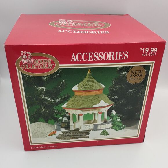 1998 Christmas Village Dickens Collectables Accessories Gazebo 429-2041 - Picture 1 of 10